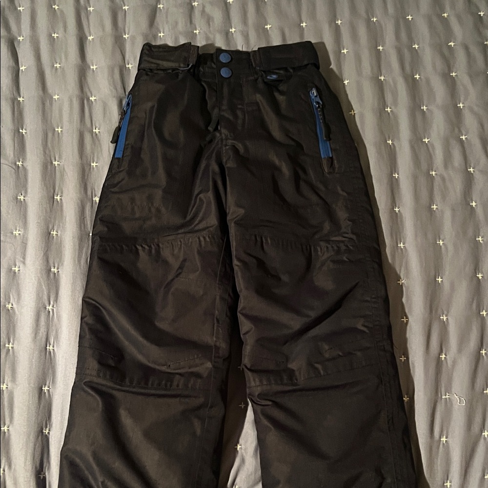 Mini Boden Navy Snow Pants with Blue Accents